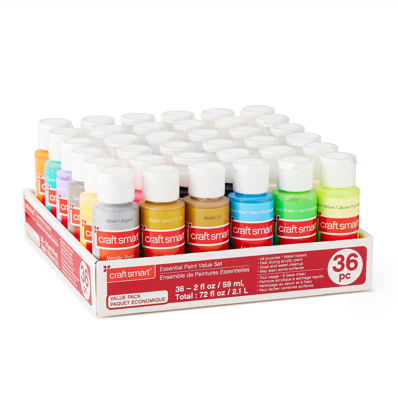 8 Packs: 36 ct. (288 total) Essential Paint Value Set by Craft Smart&#xAE;
